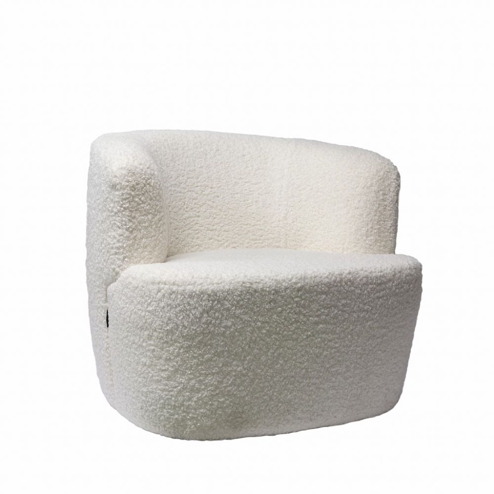 HUGO LOUNGECHAIR WITH SHERPA FABRIC